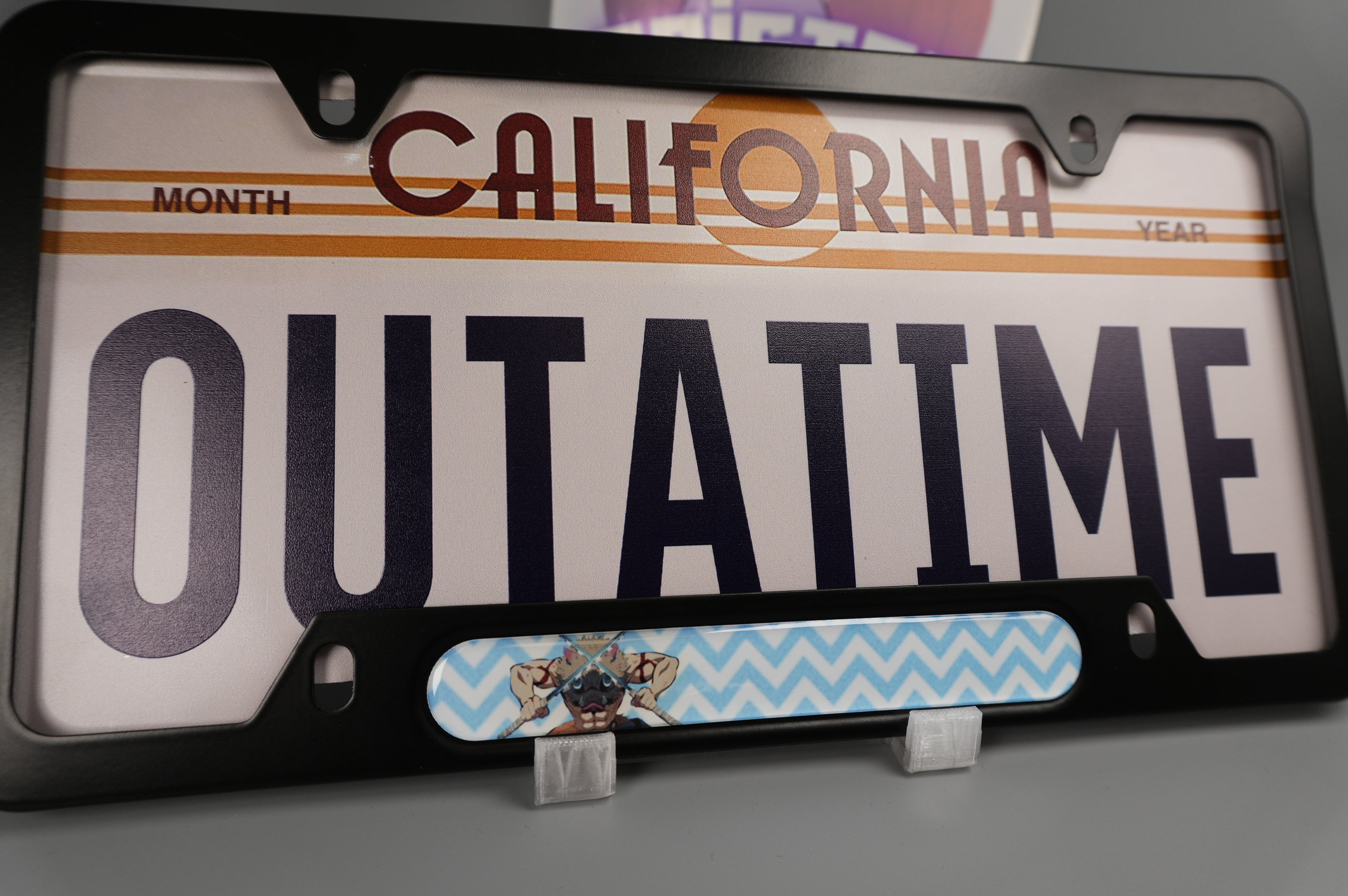 License plate frame aluminum Anime - Inosuke (fan art)