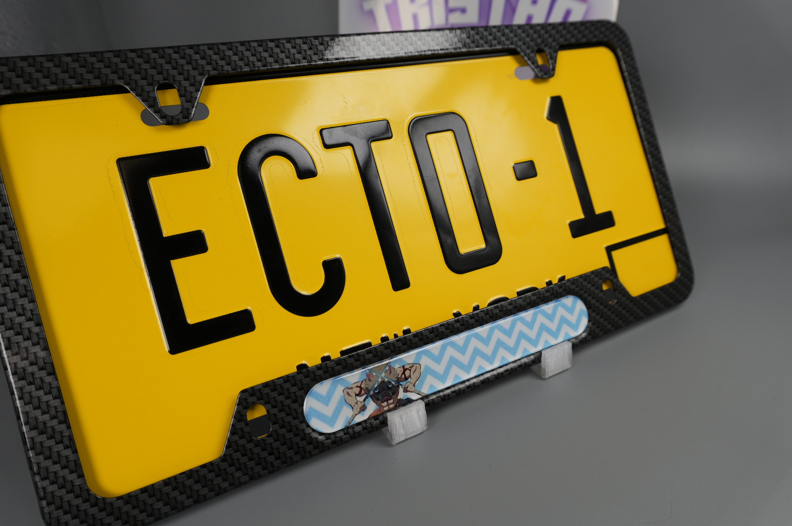 License plate frame aluminum Anime - Inosuke (fan art)