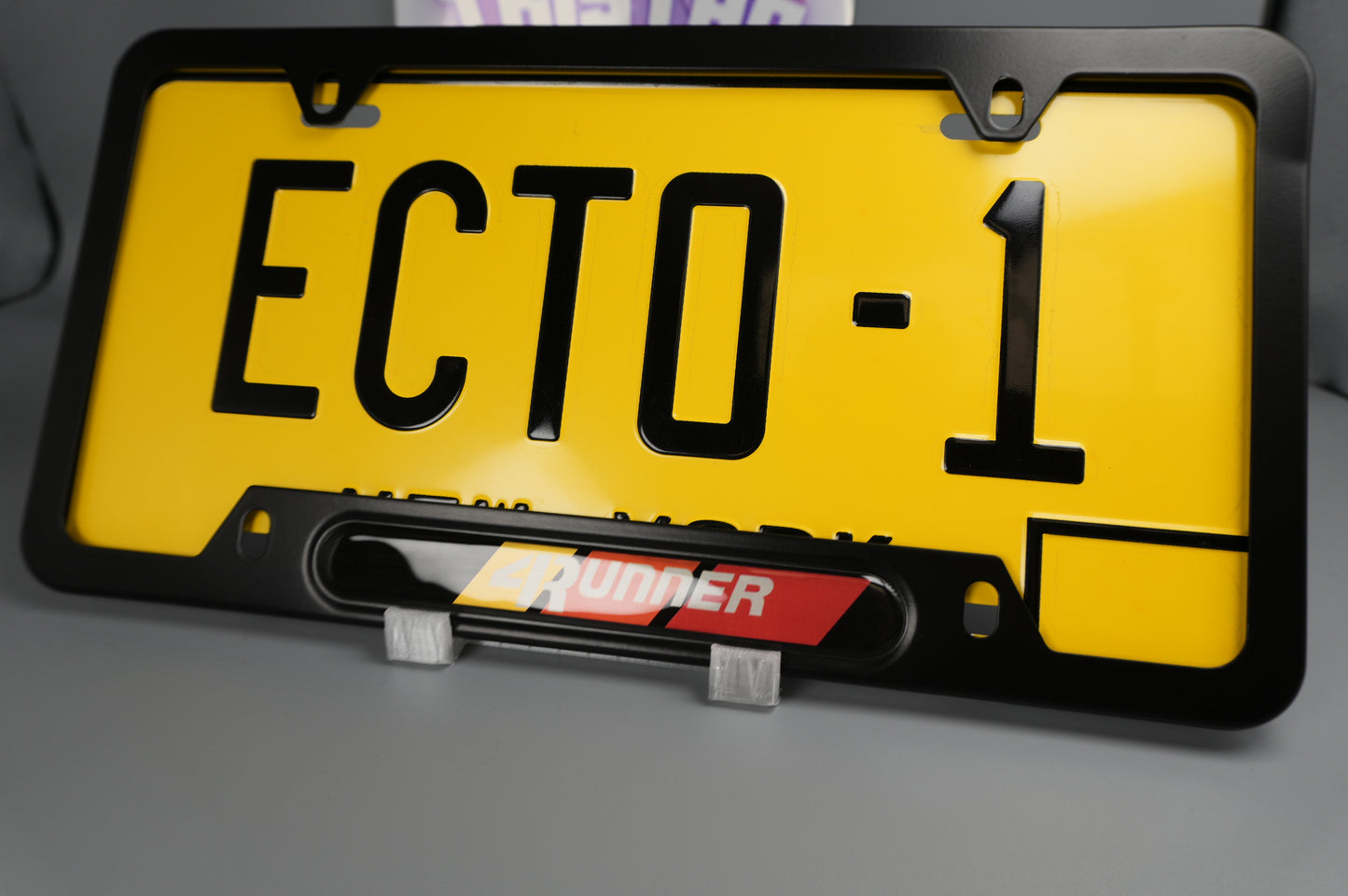 License plate frame aluminum 4 runner