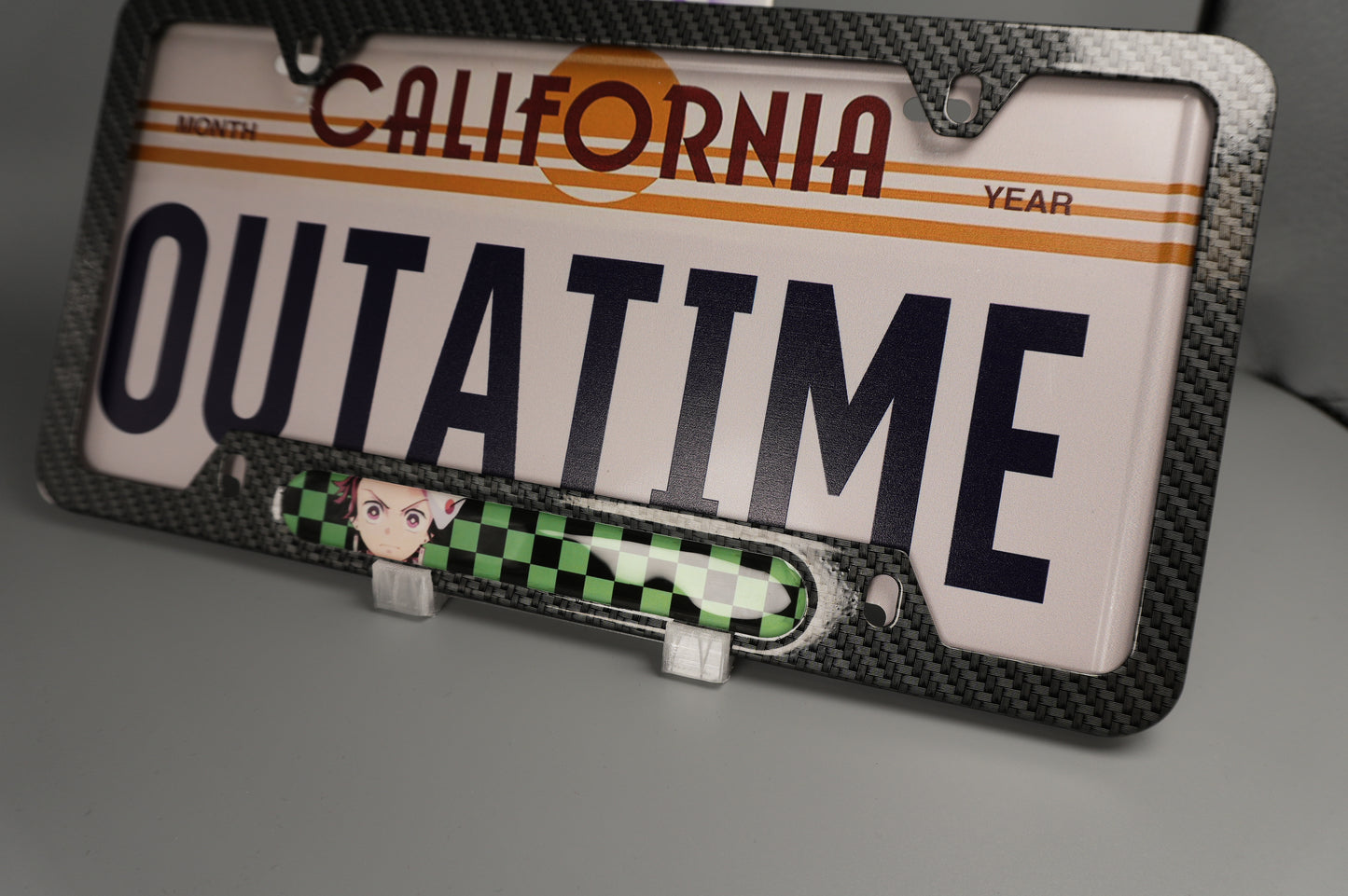 License plate frame aluminum Anime - Demon Slayer Tanjiro (fan art)