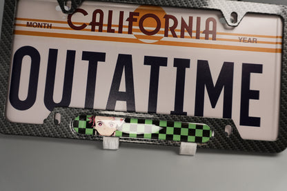 License plate frame aluminum Anime - Demon Slayer Tanjiro (fan art)
