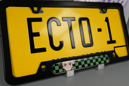 License plate frame aluminum Anime - Demon Slayer Tanjiro (fan art)