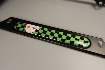 License plate frame aluminum Anime - Demon Slayer Tanjiro (fan art)