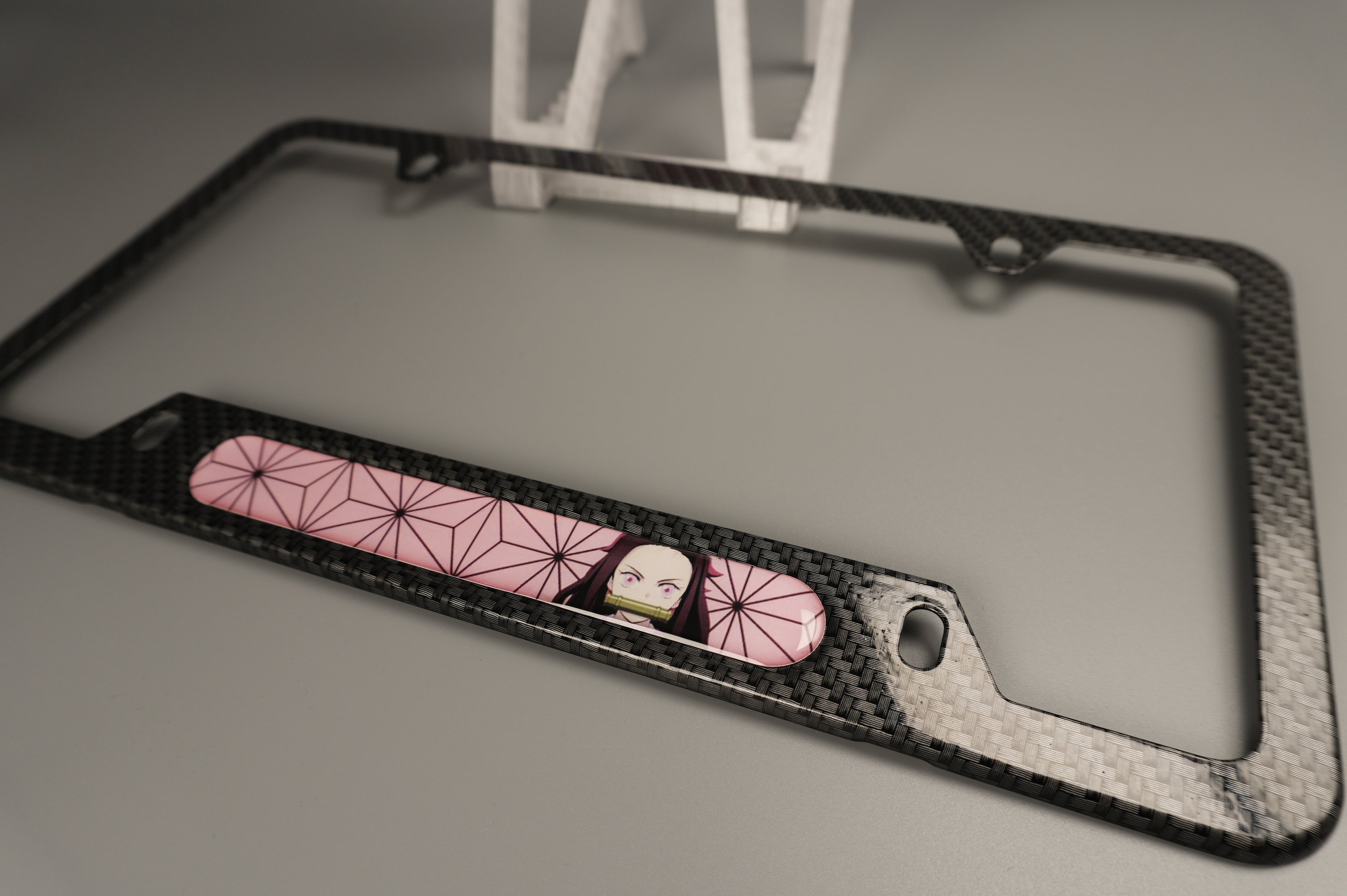 License plate frame aluminum Anime -  Nezunko (fan art)