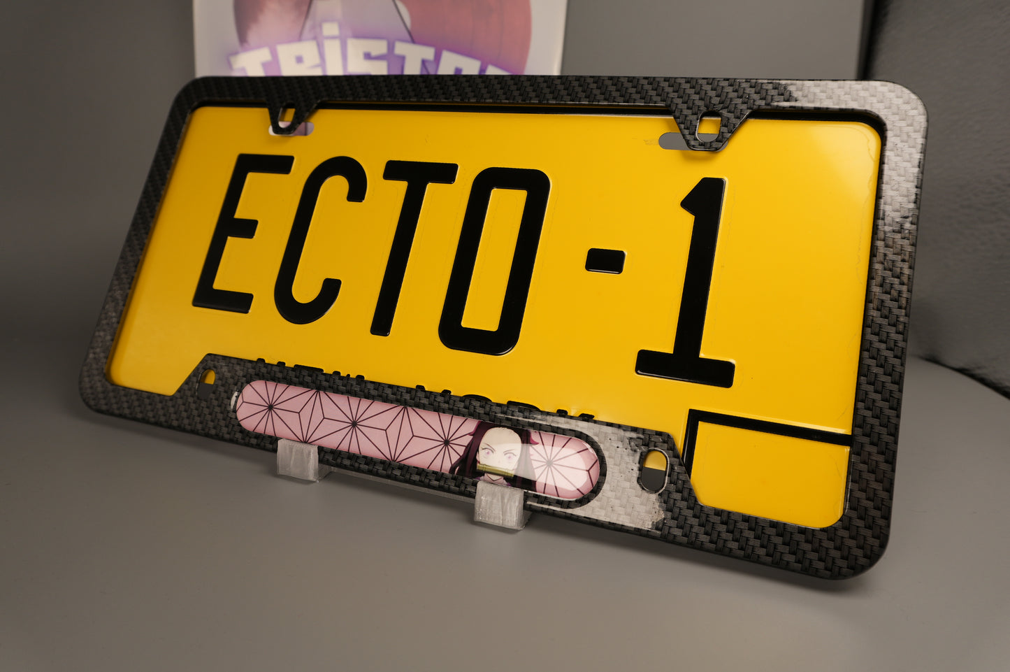 License plate frame aluminum Anime - Demon Slayer Nezunko (fan art)