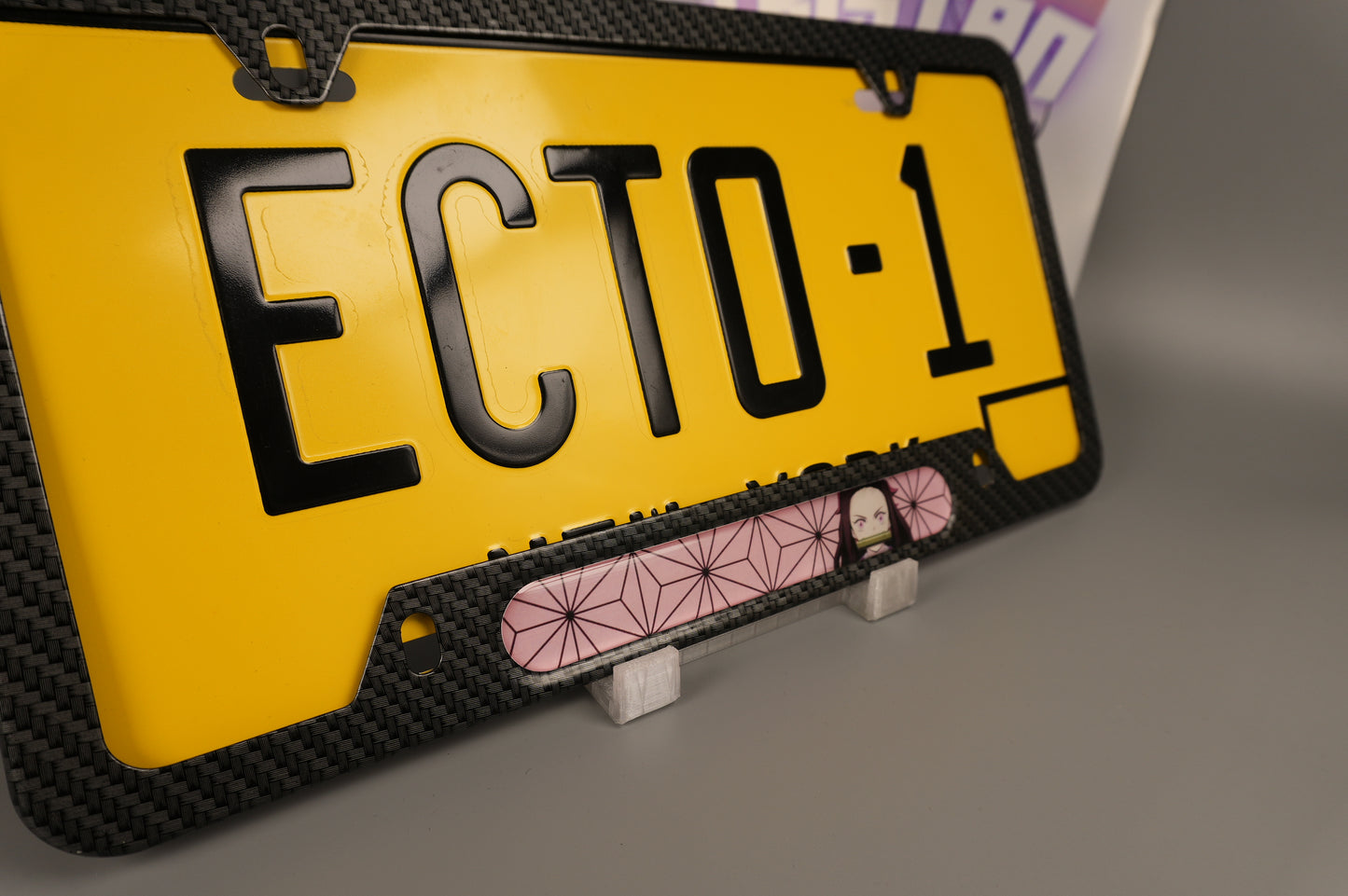 License plate frame aluminum Anime - Demon Slayer Nezunko (fan art)