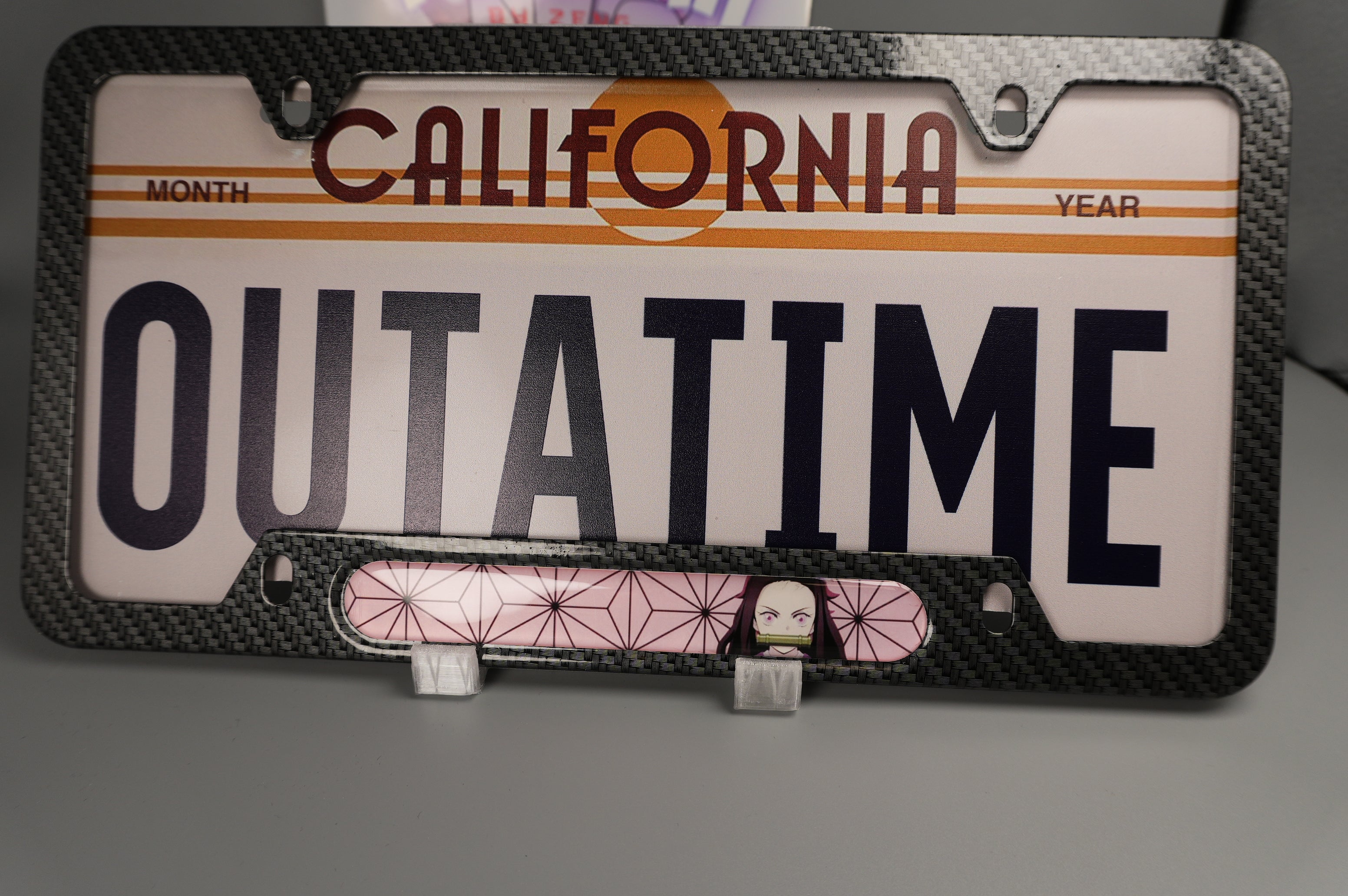 License plate frame aluminum Anime -  Nezunko (fan art)