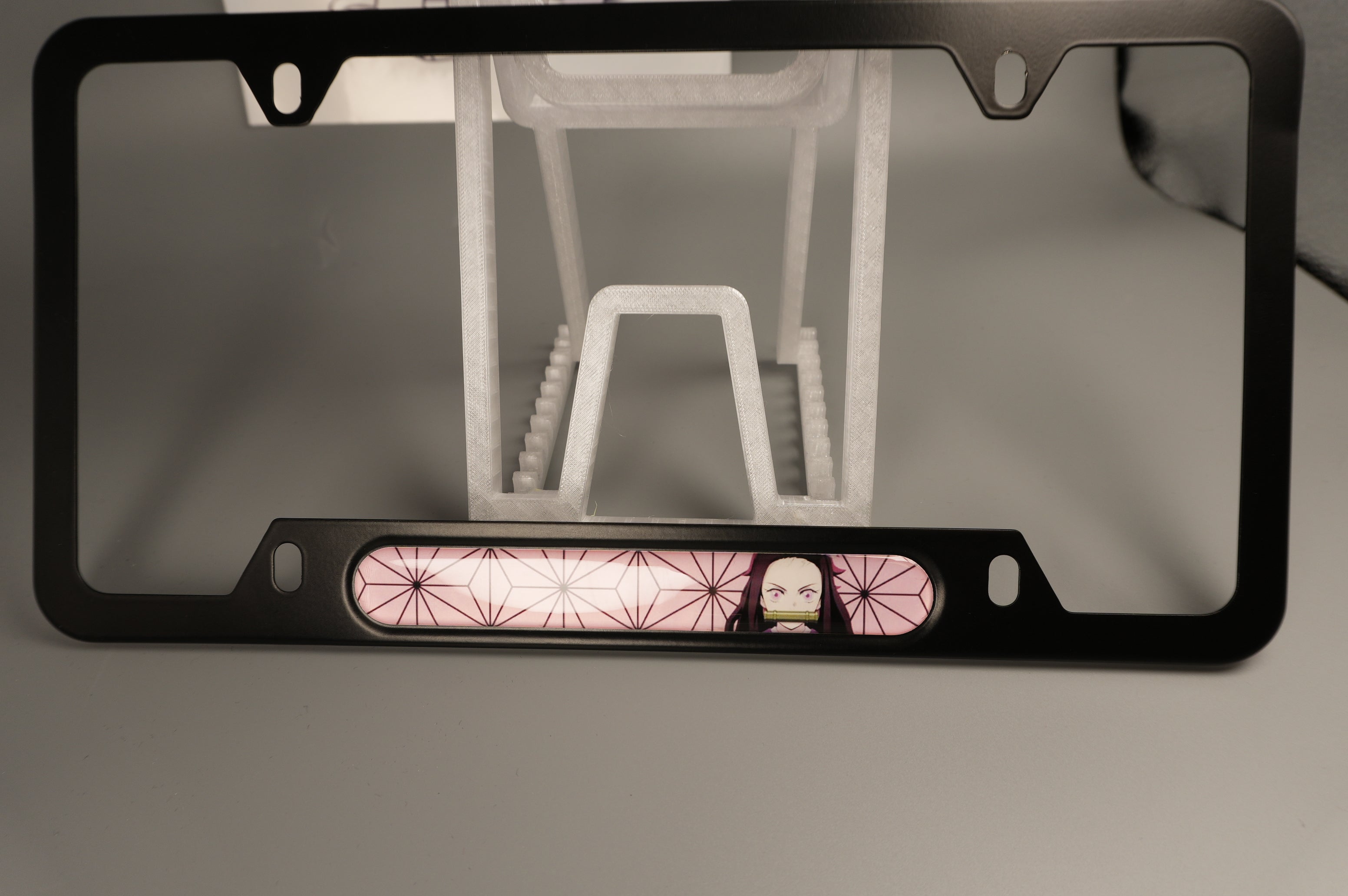 License plate frame aluminum Anime -  Nezunko (fan art)