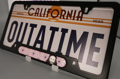 License plate frame aluminum Anime - Demon Slayer Nezunko (fan art)