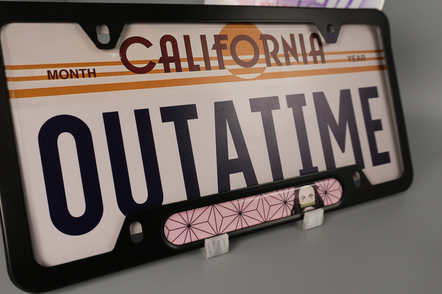 License plate frame aluminum Anime - Demon Slayer Nezunko (fan art)