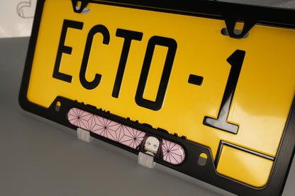 License plate frame aluminum Anime - Demon Slayer Nezunko (fan art)