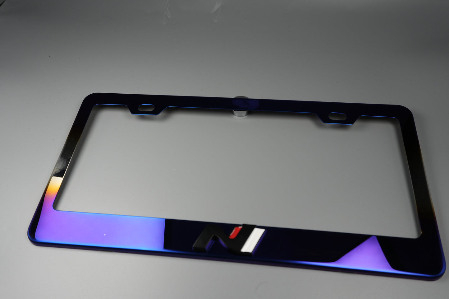 License Plate Frame Hyundai N  for Elantra N Kona N Veloster N Neo Chrome or Ti