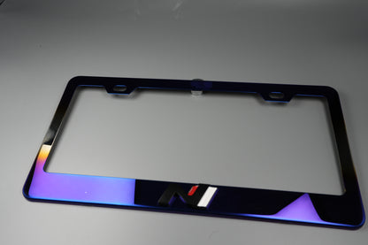 License Plate Frame Hyundai N  for Elantra N Kona N Veloster N Neo Chrome or Ti