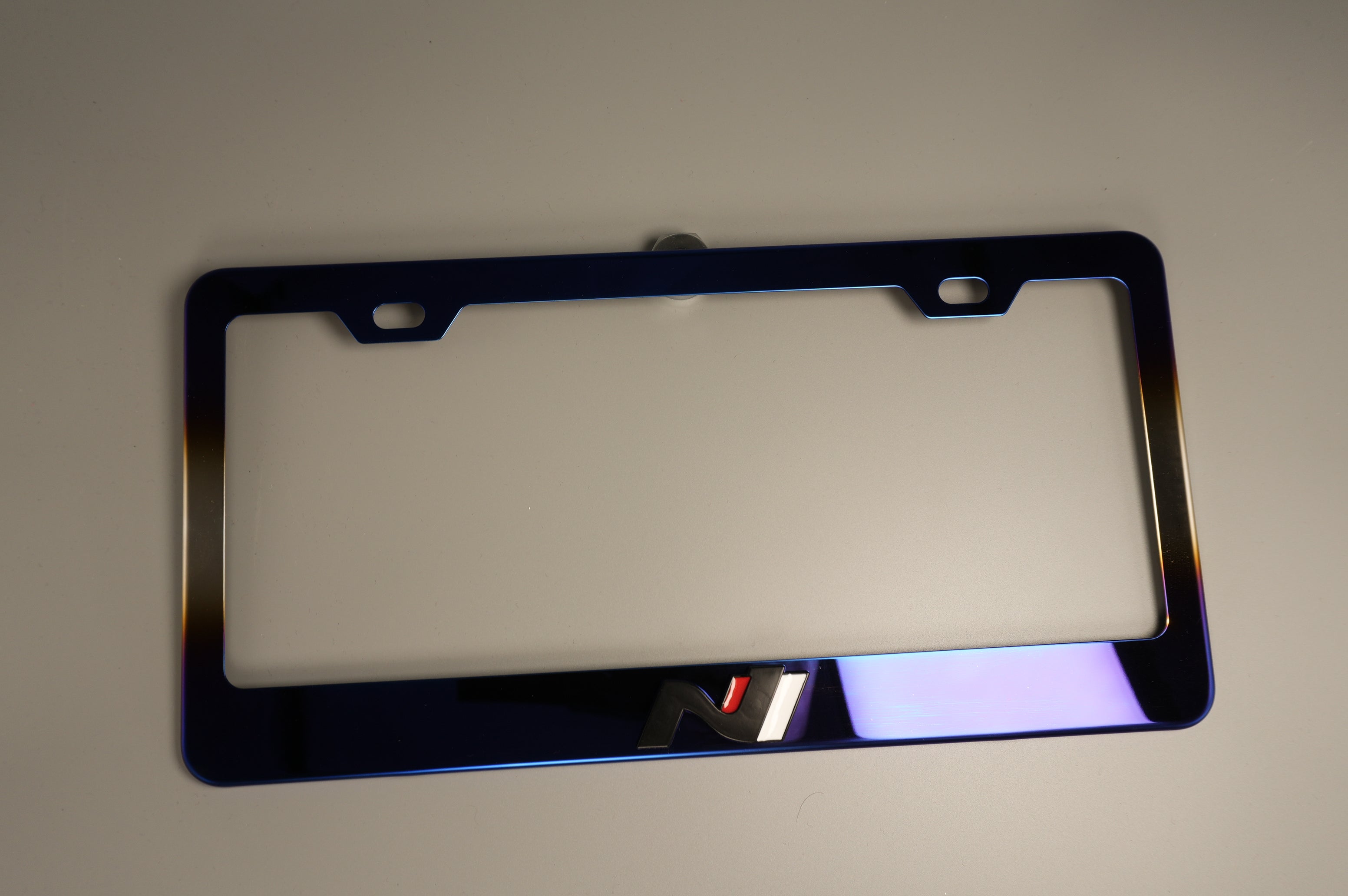 License Plate Frame Hyundai N  for Elantra N Kona N Veloster N Neo Chrome or Ti