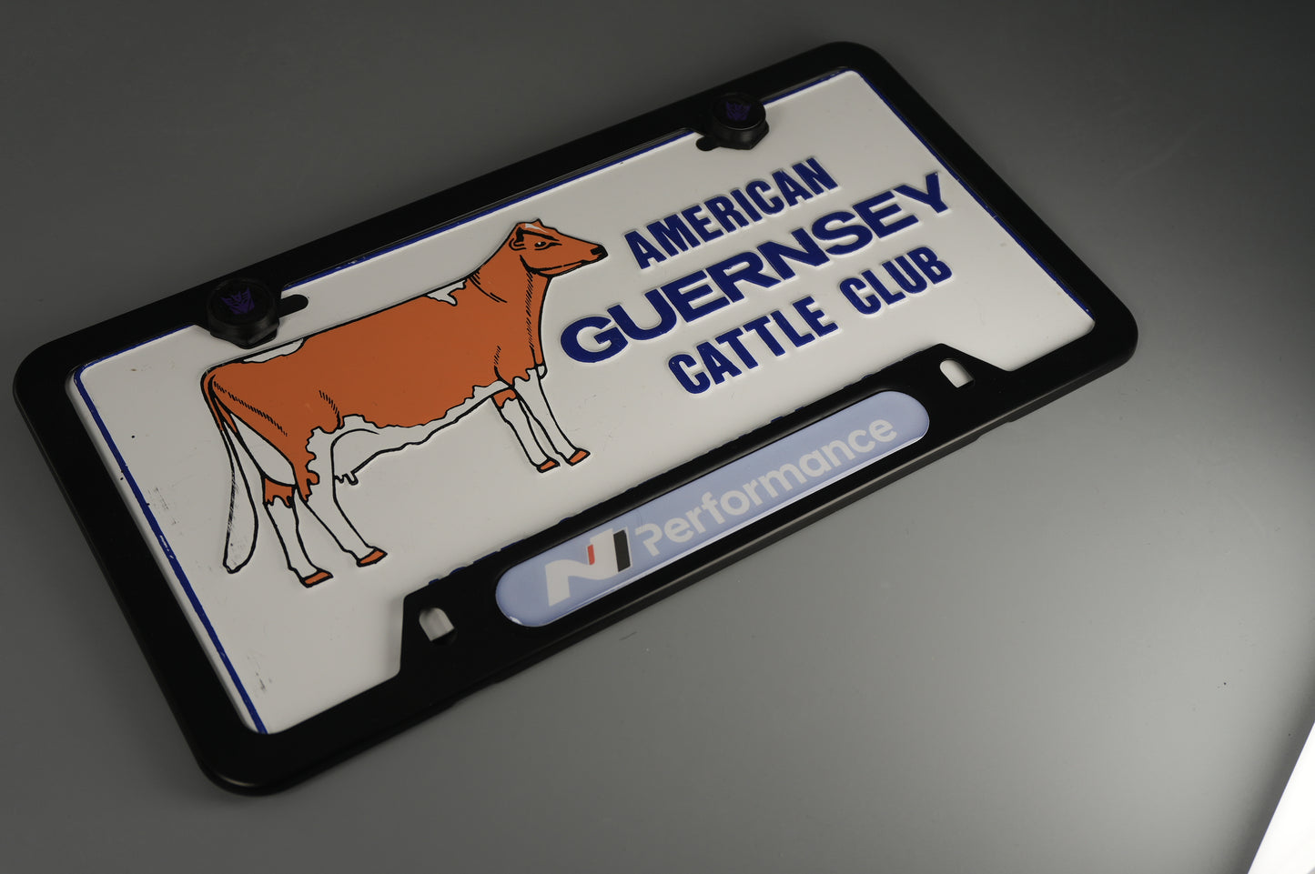 License Plate Frame Hyundai N Performance for Elantra N Kona N Veloster N (blue)
