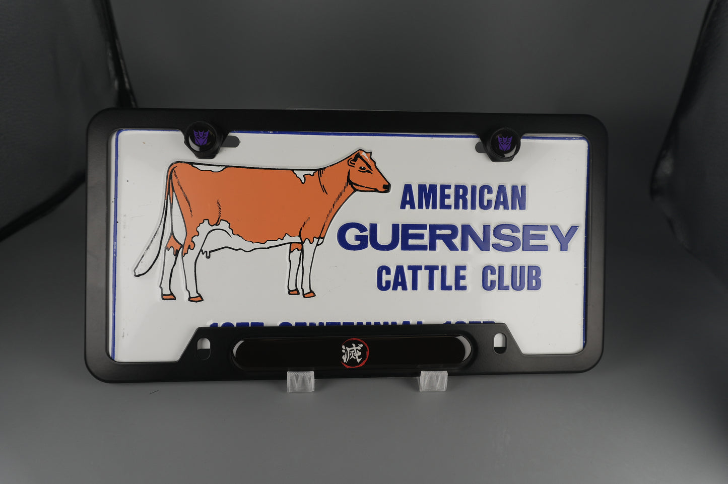 License Plate Frame team 滅 which means “to obliterate”