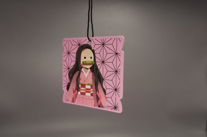 Nezuko Tanjiro Car Air Freshener | Long-Lasting Auto or Home Odor Eliminator
