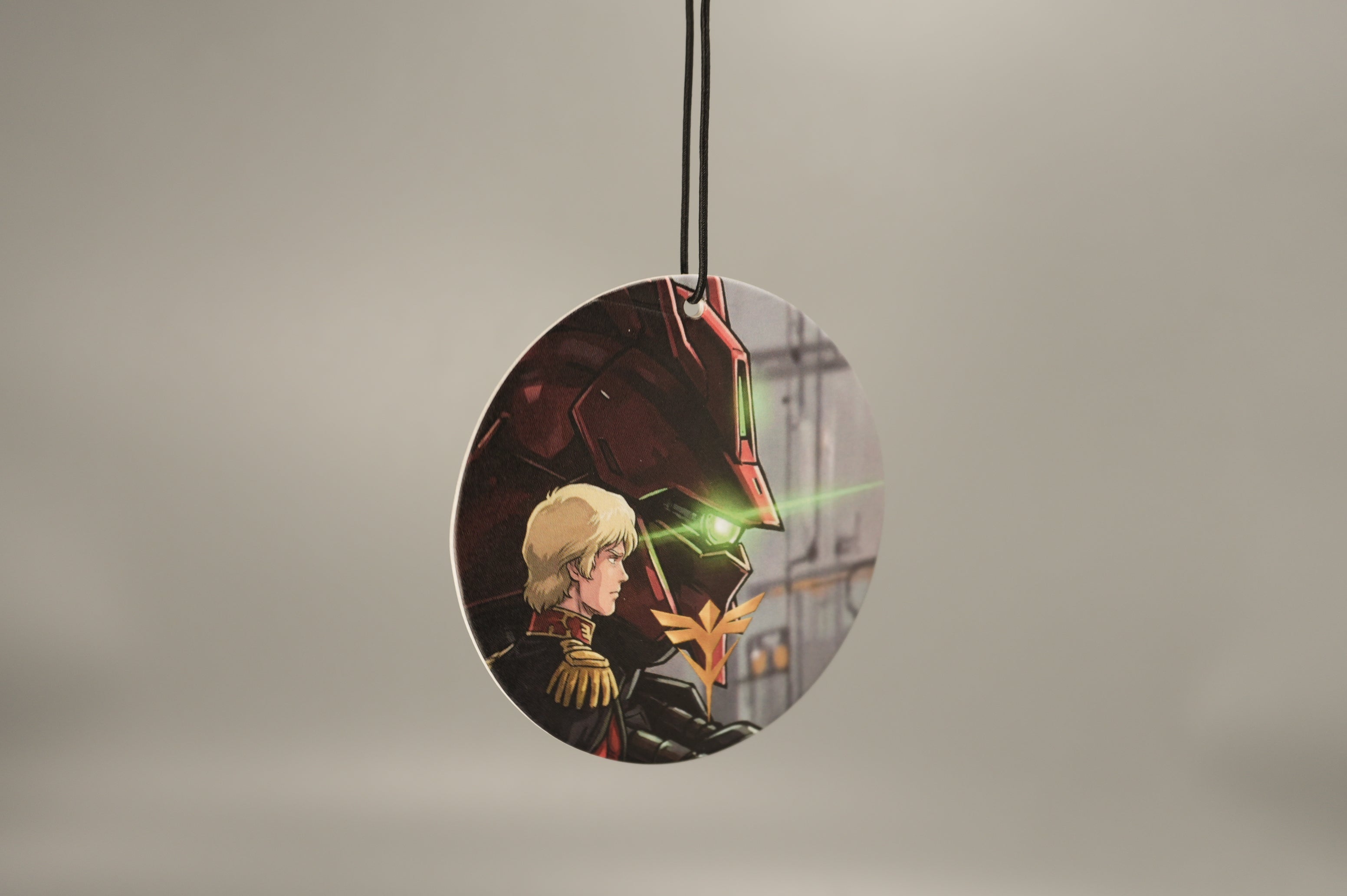 Amuro & Char Nu Gundam vs Sazabi Anime Car Air Freshener | Luxury Armani Code Sport Type Scent | JDM KDM Aesthetic Hanging Card