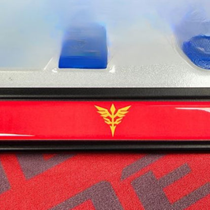 Anime Gundam Neo Zeon Sazabi Sinanju aluminum License plate frame Neo Zeon