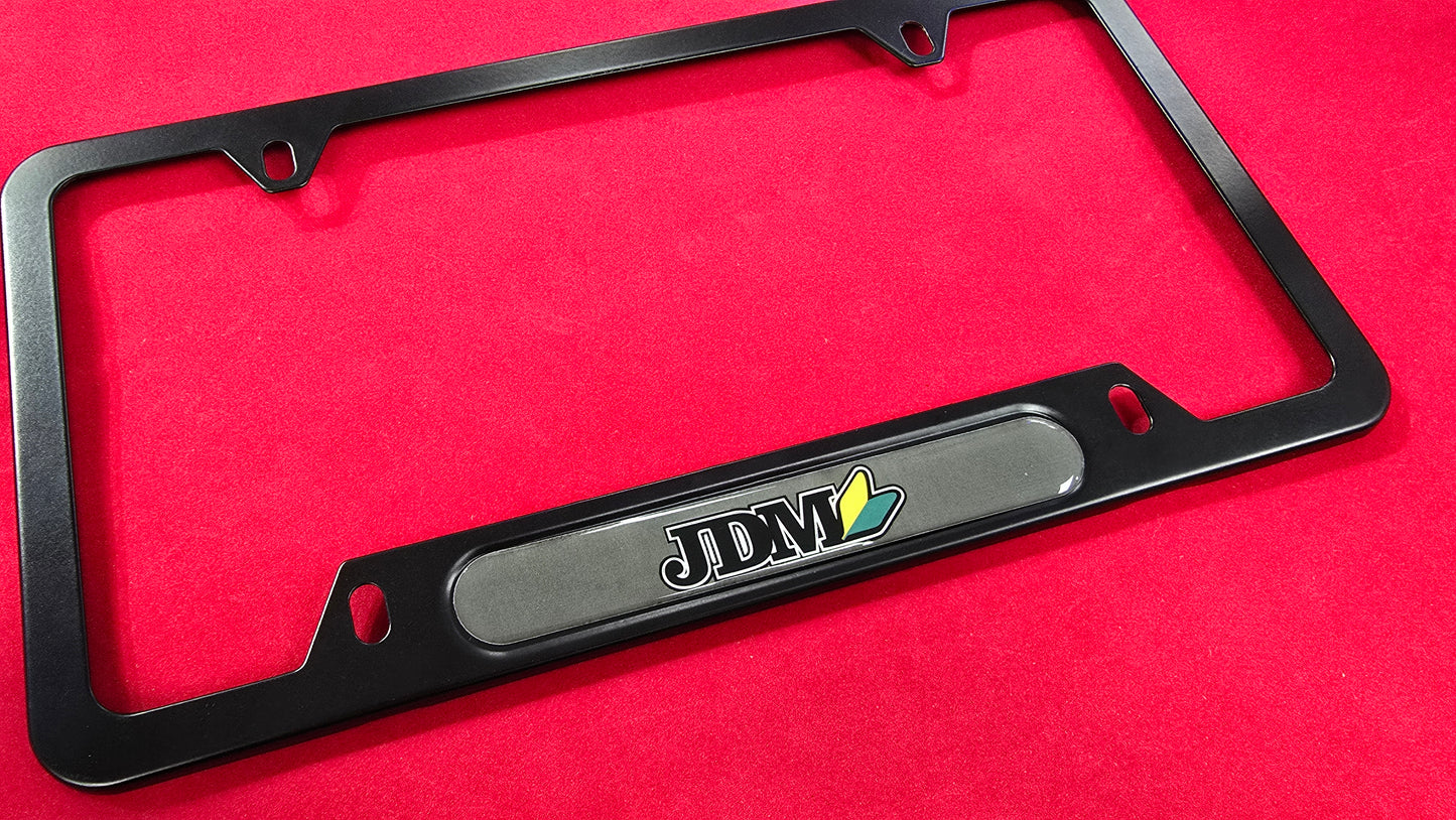 License Plate Frame JDM aluminum and free plate cover