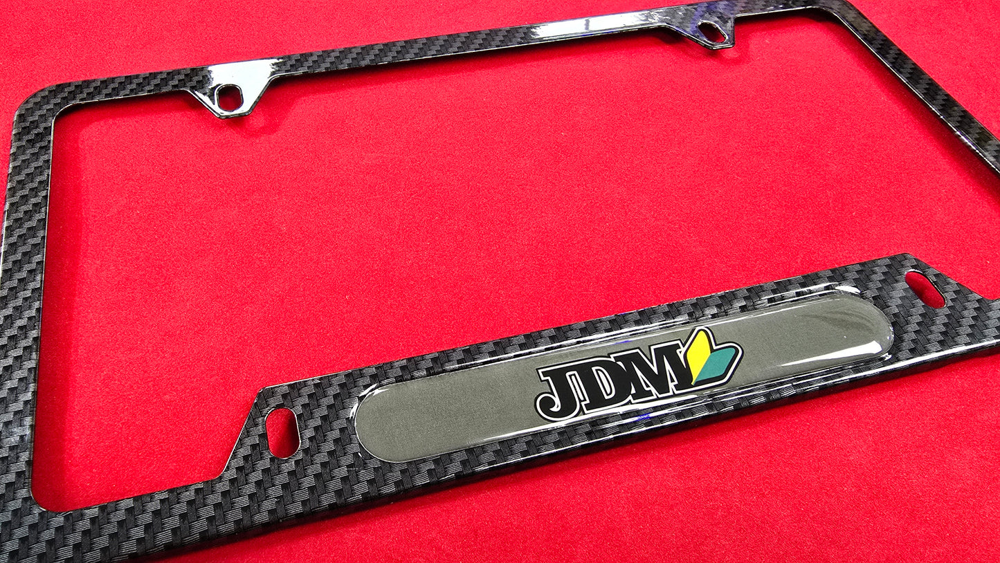 License Plate Frame JDM aluminum and free plate cover