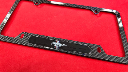 License Plate Frame MUSTANG Metal Plate frame and free plate cover