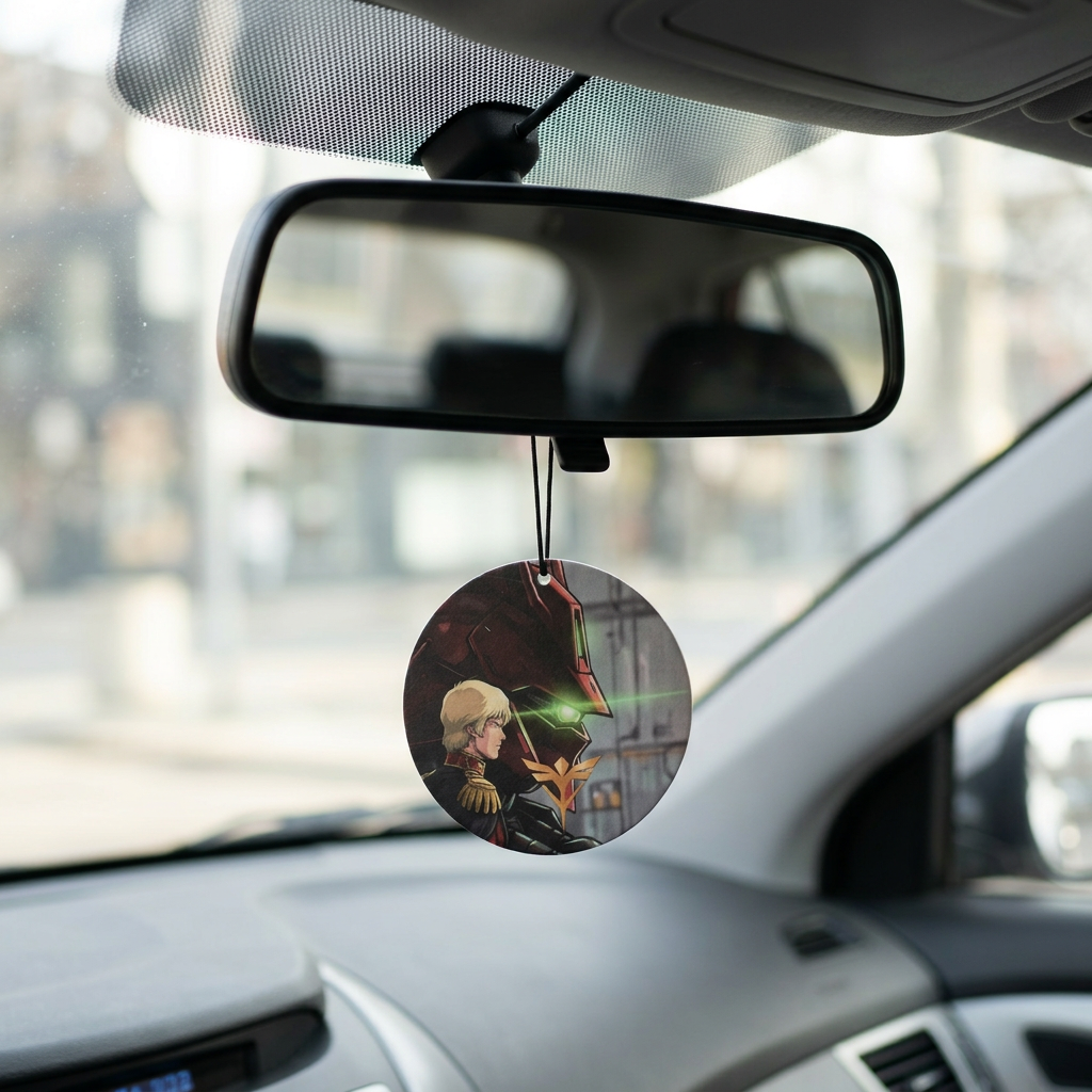 Amuro & Char Nu Gundam vs Sazabi Anime Car Air Freshener | Luxury Armani Code Sport Type Scent | JDM KDM Aesthetic Hanging Card