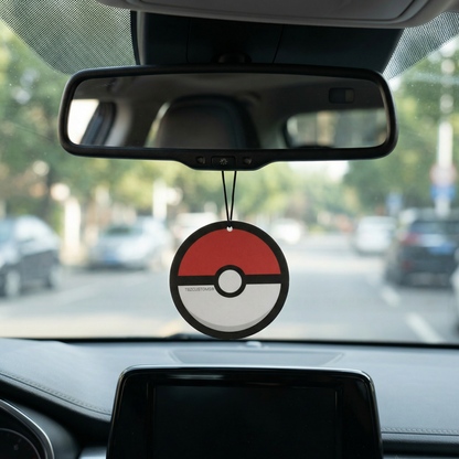 Poke Ball Car Air Freshener Can | Long-Lasting Auto or Home Odor Eliminator