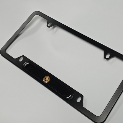 Anime One Piece Jolly Roger Flag on thousand sunny   aluminum License plate frame (Copy)
