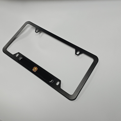 Anime One Piece Jolly Roger Flag on thousand sunny   aluminum License plate frame (Copy)